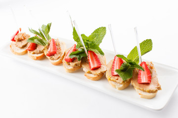 appetizer with strawberry