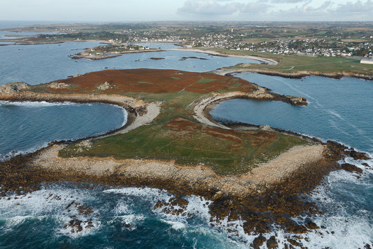 Presqu'&icirc;le de St-Laurent, Porspoder vue du ciel