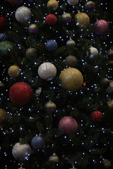 Christmas Tree Balls Background