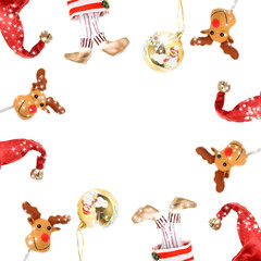 Christmas Santa white background