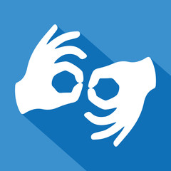 Logo langue des signes.