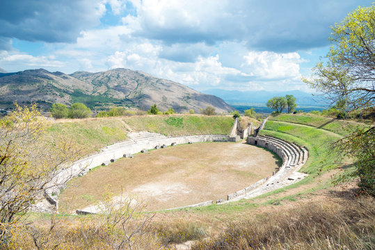 Alba Fucens, the amphitheater, Abruzzo Italy