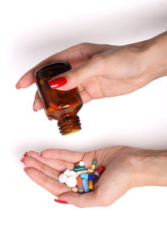 Pills in hand