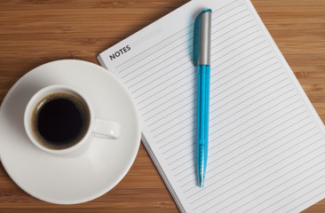 Coffee on the office desk