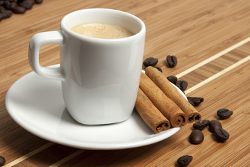 Cappuccino with cinnamon