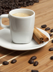 Cappuccino with cinnamon