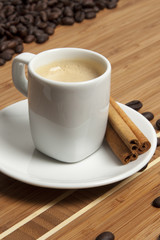 Cappuccino with cinnamon