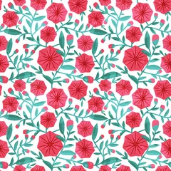 Fotobehang Tropische Bladeren Seamless pattern  © elyomys