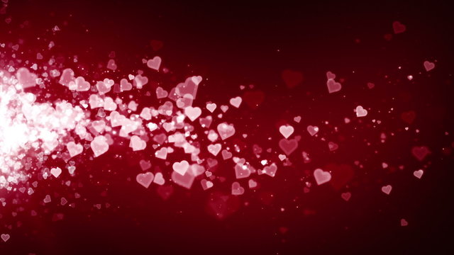 Hearts Red Drifting