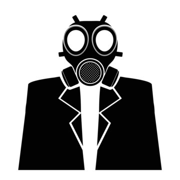 gas mask with suit