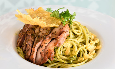 Spaghetti with Roast Pork