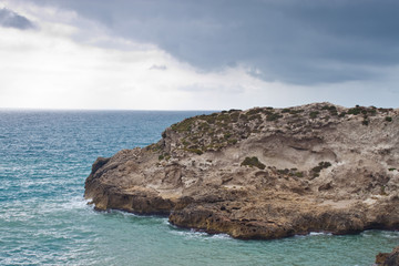 Sea coast in Melilla