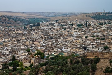 Fototapeta na wymiar Aerial view of Fes