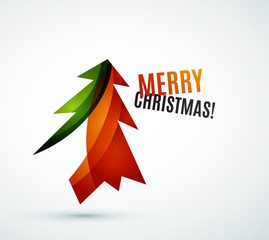 Christmas tree modern geometric design