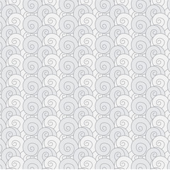 seamless pattern swirl monochrome wave Japanese  background
