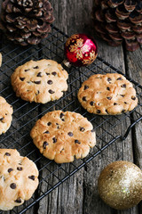 Chocolate Chip Cookies at Christmas Time