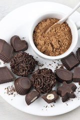Homemade chocolate candies