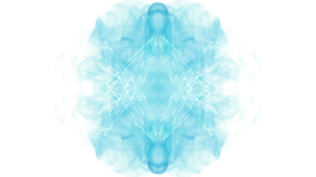 Mirror image pattern moving with ink