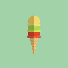 Ice Cream,Flat style