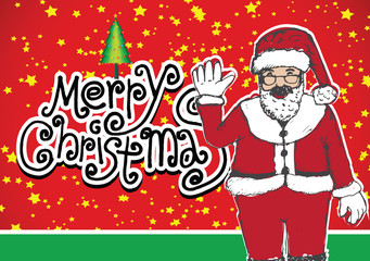 santa claus and Christmas card