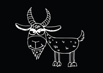 goat cartoon  illustration