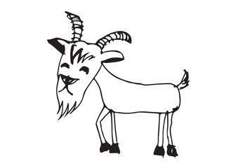 goat cartoon  illustration