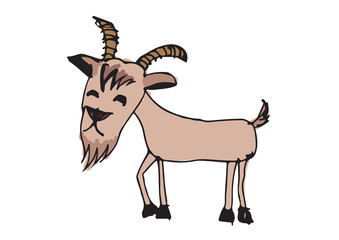 goat cartoon  illustration