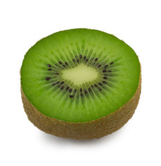 Fototapeta na wymiar slice of kiwi isolated on white background