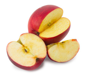 apples isolated on white background