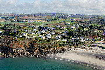Plage d'Illien, Ploumoguer vue du ciel