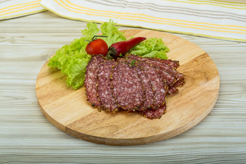 Sliced salami