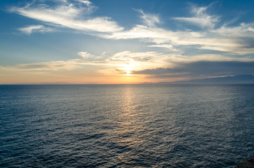 Panoramic sea view next to Scala Marion Thassos Greece