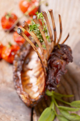 Delicious barbecued ribs