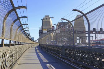 Fototapeta premium The pedestrian walkway on Sydney Harbour Bridge, Australia