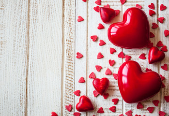 Red hearts