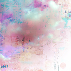Obraz premium Grunge abstract background with old torn posters with blur boke