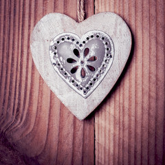 Coeur en bois et alu