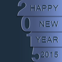 Fototapeta premium Happy New Year 2015 design greeting card