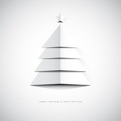 Modern abstract Christmas tree.Vector Illustration.