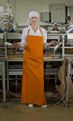 Processing of fish at the fish factory