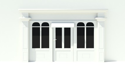 Sunny Shopfront with large windows