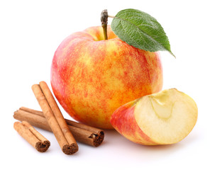 Apple with cinnamon