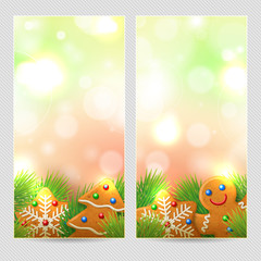 Abstract christmas background, banner or postcard