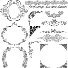 Set of Vintage borders.