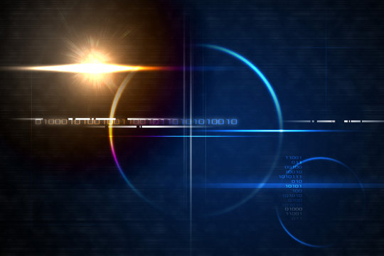 Technology lensflare backdrop