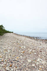 Fototapeta na wymiar Pebble stone beach