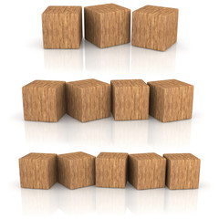 wood cube