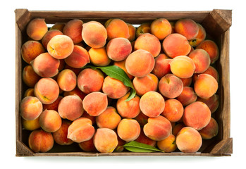 Peaches in box