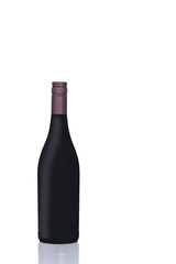 dark red wine bottle