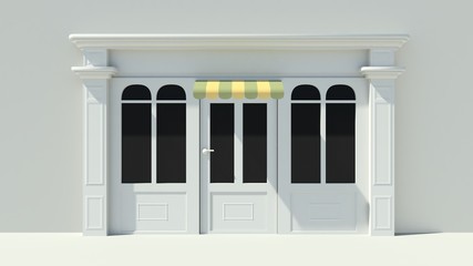 Sunny Shopfront with large windows